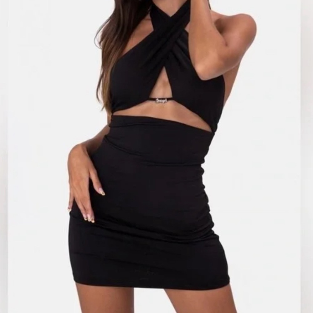 Adika angel crossover wrap dress medium